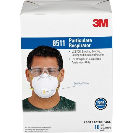 3M Respirator, Particulate Pk MMM8511PB1A